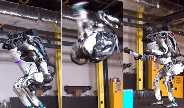 Boston Dynamics Atlas Robot Backflip