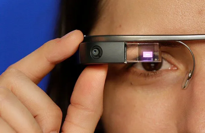 Google glass closeup