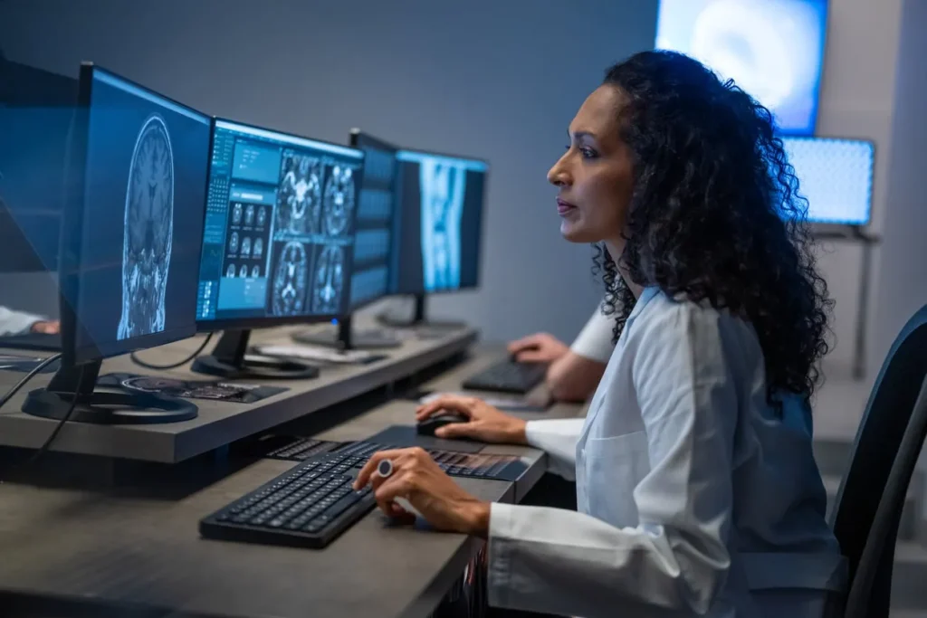 Medical-Image-Processing Doctor Reviewing Images