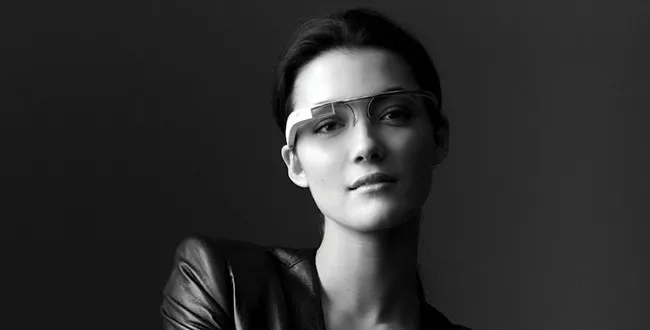 Woman Wearing Google-Glass