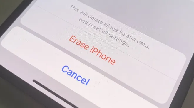 erase iphone